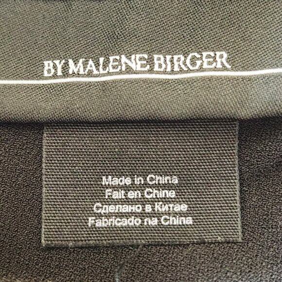 By Malene Birger side drape/ruching hi-lo black t-shirt Dress Sz M - Picture 10 of 11